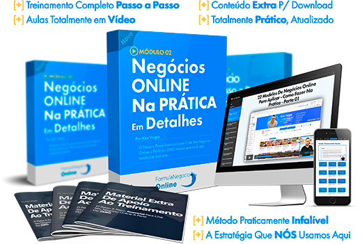 Curso Formula Negocio Online, o mais completo curso de Marketing Digital