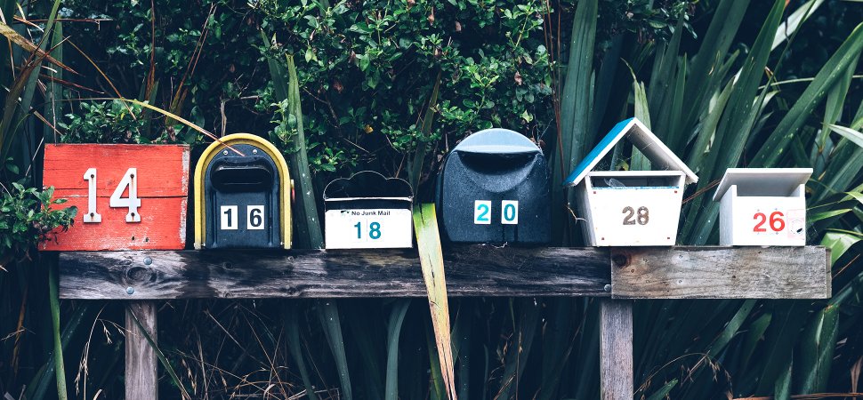 imagem com caixinhas de correspondências com números alternados, significando o descadastramento de alguns clientes , que quiseram fazer uso da opção de descasdatrar.